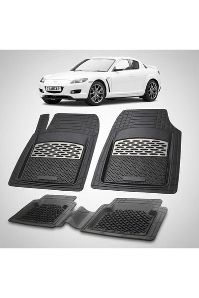 TEAMCAR Mazda RX-8 I Συμβατά Πατάκια Δαπέδου 2003-2012 |   Ασήμι