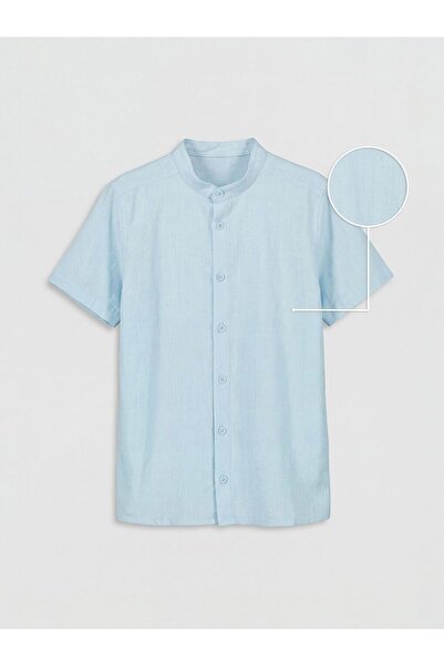 LC Waikiki LCW Kids Hakim Yaka Erkek Çocuk Poplin Gömlek