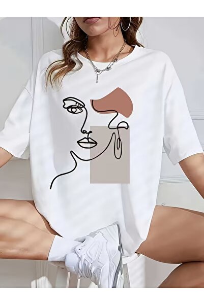 PAVRO Μπλουζάκι Unisex Ποιοτικό Υφασμάτινο Γυναικείο Μπλουζάκι με Στάμπα Άνετ...