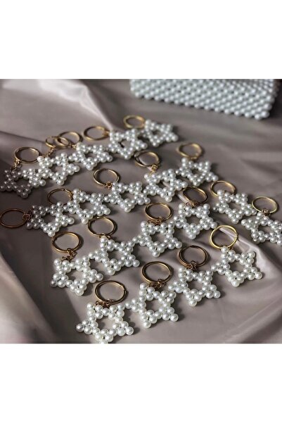İZMİR HEDİYELİK İnci Boncuklu Yıldız Anahtarlık Dügün Nişan Bride To Be Doğum...