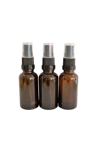 Aroma Expert Sticle de sticlă maro cu pulverizator, 20 ml