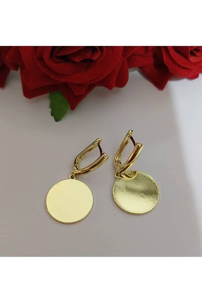 OEM Σκουλαρίκια νομίσματα επιχρυσωμένα 14 καρατίων