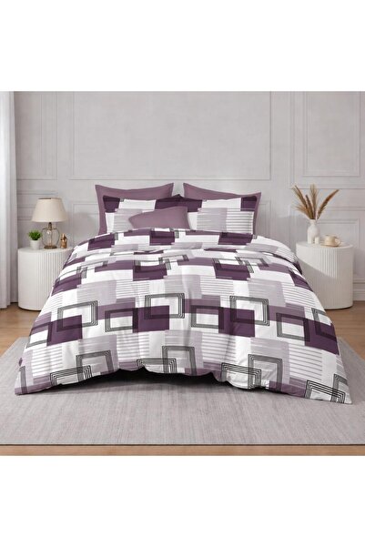 Pucioasa Double Bed Linen Set, 2 people, Sulfur, Cotton, Finet, 6 Pieces, wit...