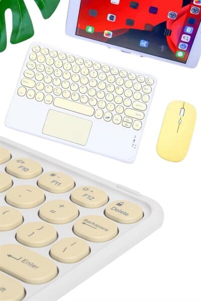 OEM Touchpad Tüm Cihazlara Uyumlu Bluetooth Klavye Touchpad Slim Kablosuz Wif...
