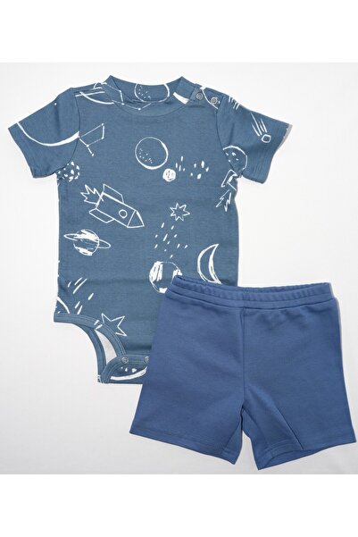 Bambimici - 2-Piece Space Explorer Baby Set – Blue