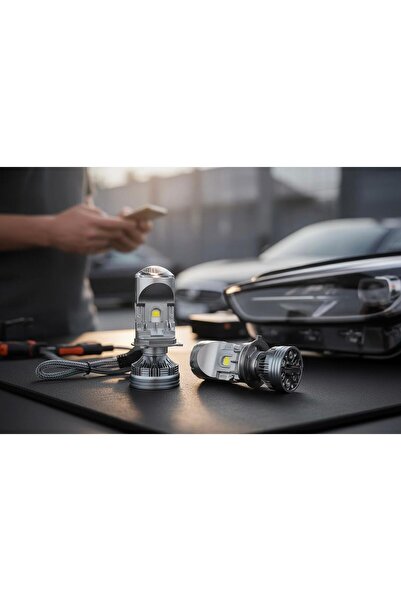 FORTİCO VRPRO H4 Mercekli Led Zenon 120W 24.000 LÜMEN Şimşek Etkili 12-24V UZ...
