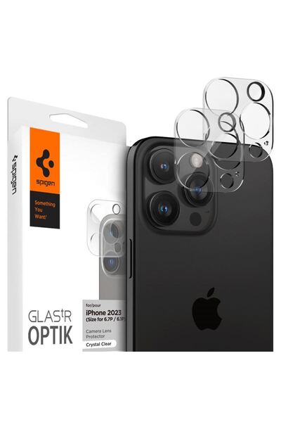 Spigen Glass tR Optik 2 Pack, κρυστάλλινα διαυγή - iPhone 15 Pro/15 Pro Max/i...