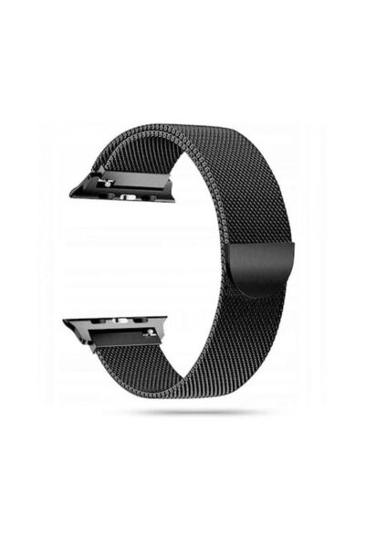 OEM Milanese Λουράκι Ανοξείδωτο Ατσάλι Μαύρο (Apple Watch 44/45/46mm/Ultra 49mm)