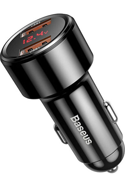 Baseus Μαγικός Φορτιστής Αυτοκινήτου PPS 45W 6A Γρήγορης Φόρτισης με 2 Θύρες ...
