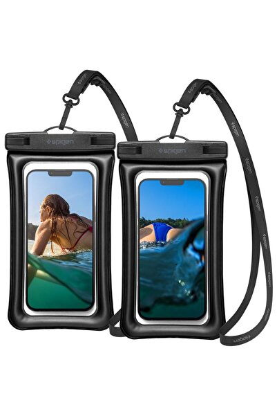 Spigen Ακουα Σιλντ Αδιάβροχη Πλωτή Θήκη A610, Συσκευασία 2 τεμαχίων, μαύρο