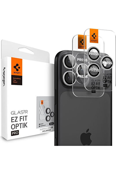 Spigen Optik Pro EZ Fit Ασημί Προστατευτικό Φακού από Σκληρυμένο Γυαλί για το...