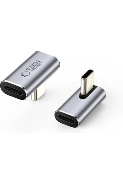 Tech-Protect Ultraboost Μετατροπέας USB-C αρσενικό σε USB-C θηλυκό Γκρι 1 τεμ...