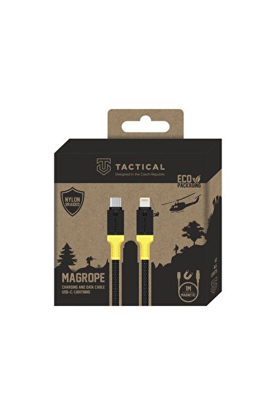 Tactical MagRope USB-C/Lightning 1μ Μαύρο/Κίτρινο