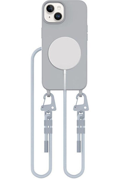 Tech-Protect Magnecklace Πίσω Κάλυμμα Σιλικόνης Γκρι (iPhone 14)