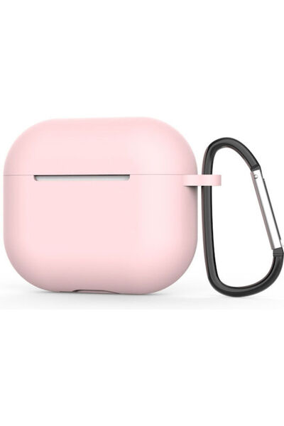 Techsuit Θήκη σιλικόνης με γάντζο σε ροζ χρώμα για Apple AirPods 4