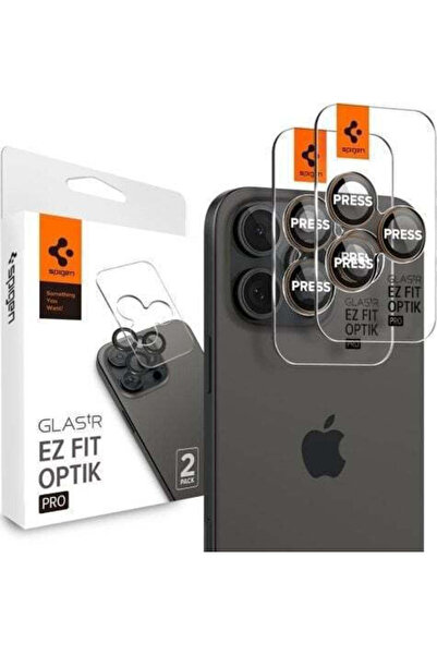 Spigen Γυαλί tR EZ Fit Optik Pro 2 Pack, ροζ - iPhone 6.9 "/ 6.3 " 2024