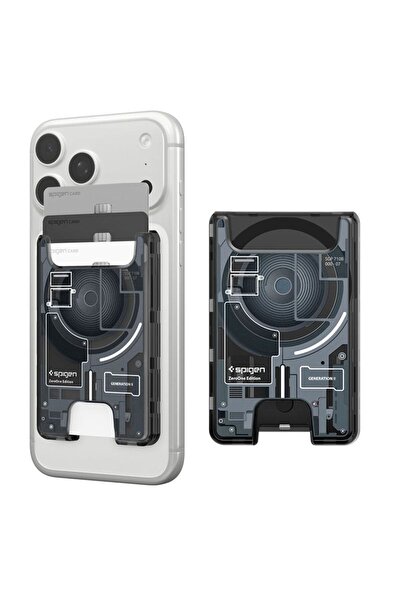 Spigen Υπέρ-υβριδικό Πορτοφόλι MagSafe, zero one black