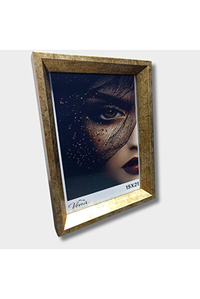 VenaHomeConcept 15x21 Dekoratif Gold Çerçeve – Camlı Fotoğraf Çerçevesi | Mas...