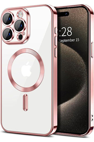 Guess Θήκη IML 4G Script Μεταλλικό Λογότυπο iPhone 17 Pro Max Μπλε