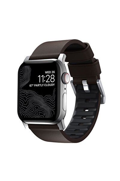 Nomad Ενεργό Λουράκι Pro Καφέ, ασημί - AW 44/42 χιλ.