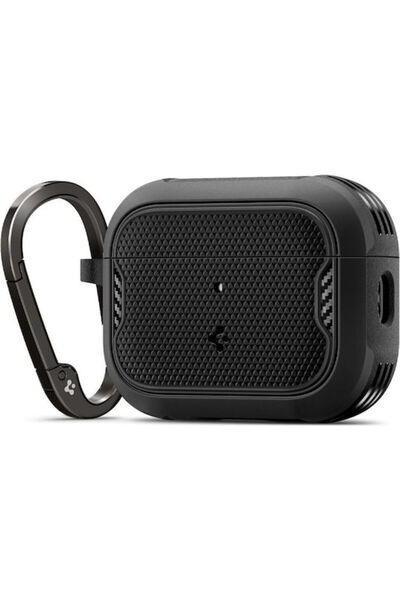 Spigen Θωρακισμένη Θήκη Σιλικόνης σε Μαύρο χρώμα για Apple AirPods Pro 3