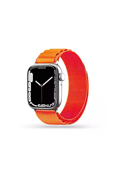 Tech-Protect Υφασμάτινο Λουράκι Πορτοκαλί Apple Watch 4 5 6 7 8 9 SE Ultra 1 2