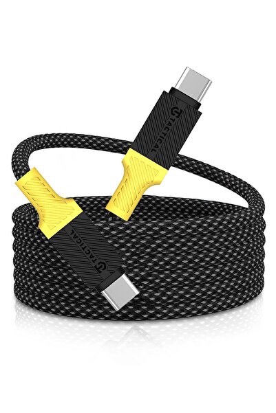 Tactical MagRope USB-C/USB-C 1μ Μαύρο/Κίτρινο
