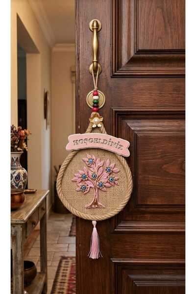 ÇEÇEN HOME Στολίδι πόρτας με την επιγραφή «Καλώς ήρθατε», Διακοσμητικό πόρτας...