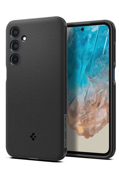 Spigen Απαραίτητο Sand Blast, ματ μαύρο - Samsung Galaxy M35 5G