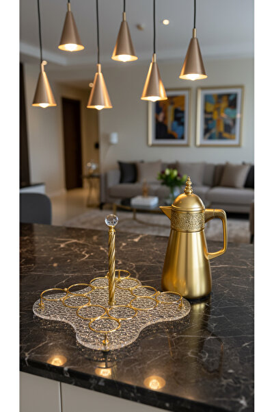 Generic Luxury Tea Pot or Coffee Pot + Cup Coffee Pot Holder Serving Set