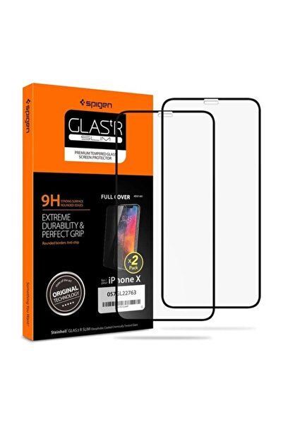 Spigen Glass FC Σετ 2 τεμαχίων, μαύρο - iPhone 11 Pro/XS/X