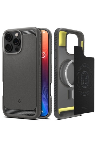 Spigen Ανθεκτική Θωράκιση MagSafe, γκρι - iPhone 16 PRO MAX