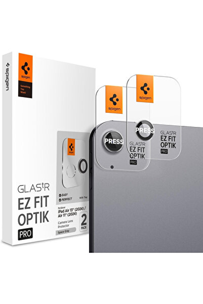 Spigen Glass tR EZ Fit Optik Pro 2 Pack, γκρι αστρικό - iPad Air 13 " 2024 / ...