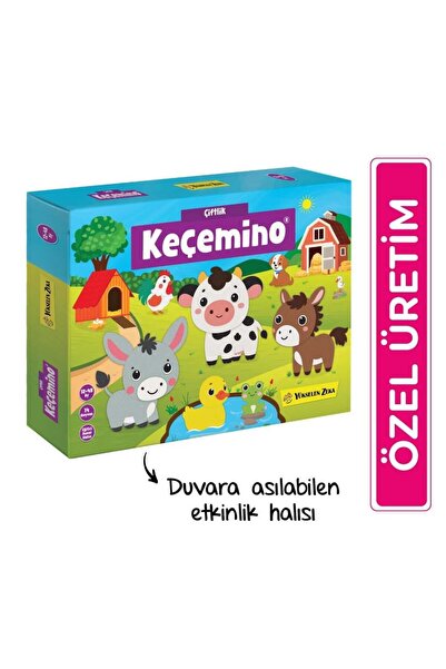 Enine Boyuna Eğitim 🐄 Keçemino Çiftlik Etkinlik Halısı – Eğitici Keçe Oyunca...