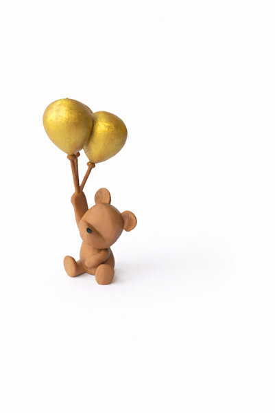 blgatolye Balonlu Ayıcık Pasta Figürü