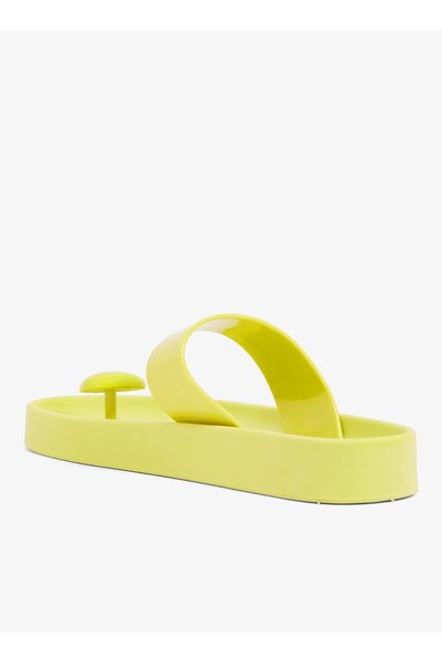 VOICES Smooth Stone Women's Anti Slip Sole Single Strap Sandals-Yellow, size-40