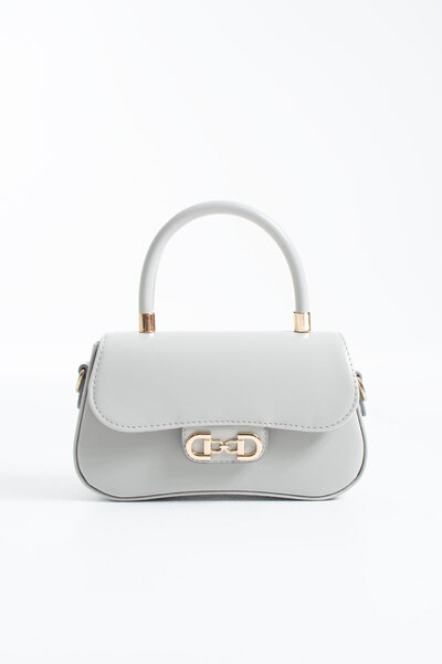 DEV 3 ADAM NÇS Ανοιχτό Γκρι Καπιτονέ Μπαγκέτα Τσάντα χιαστί για γυναίκες