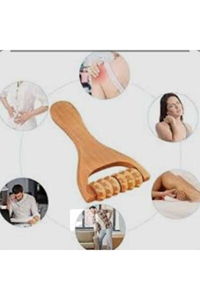 H أداة تدليك خشبية