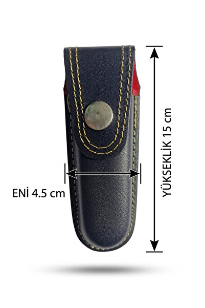 efmues Bıçak kılıfı çakı kılıfı siyah renk 15 cm deri kılıf kemere takmalı bı...