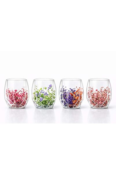 myhomehediyelik Double Glassed Floral Cup