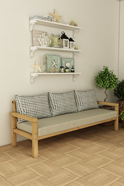 woodwork antalya Rustik Doğal Ahşap Natural Renk Bahçe & Balkon Oturma Grubu