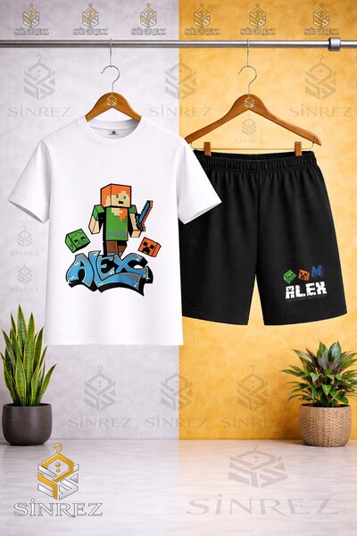 SİNREZ Tricou pentru copii unisex NEW ALEX ORIGINAL cu imprimeu special și gâ...