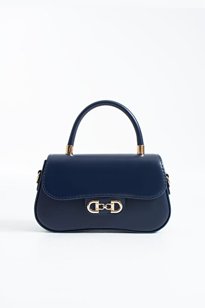 DEV 3 ADAM NÇS Μπλε Ναυτικό Μπαγκέτα Τσάντα Χιαστί Γυναικεία Τσάντα