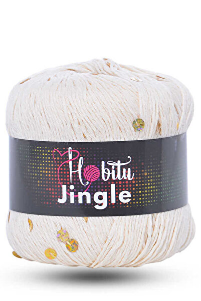 Hobitu Yarns هوبيتو جينجل 152 كريمي ذهبي