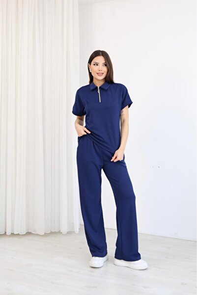 OTAKU Modal Fabric Zippered Polo Collar Comfortable Fit Daily Stylish Women's...