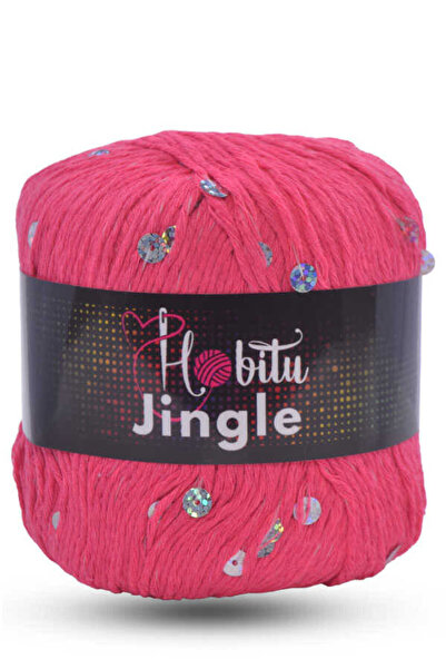Hobitu Yarns HOBİTU JİNGLE 203G فوشيا-فضي