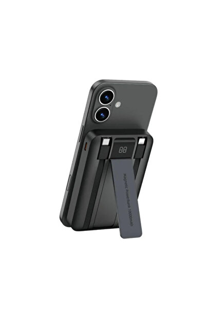 WIWU Magnetic MagSafe Duke Multi PowerBank Black 10000mAh (P061)