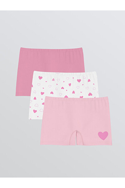 LC Waikiki Heart Printed Girls' Boxer 3-Piece from Uzg Store to Style Keepers