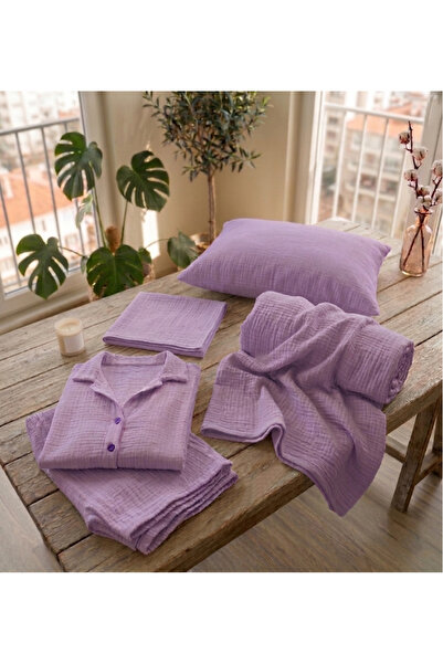 La Luna & Shine Müslin Pijama Takımı 5' li Set