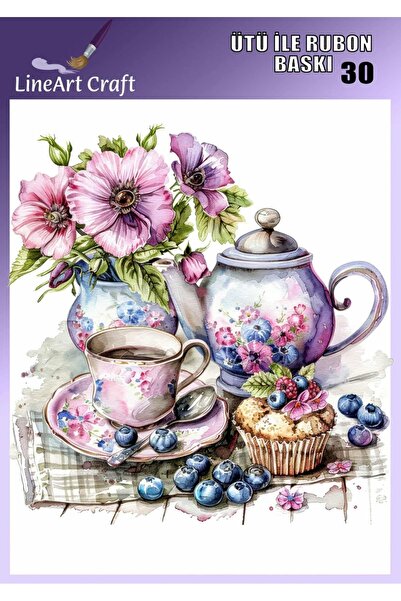 LİNEART Ütü ile Rub On Transfer Kağıdı - No: 30 30x30 cm